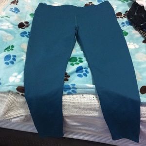 Teal running leggings